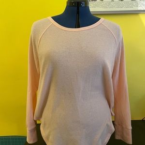 Basin and Range 3/4 waffle knit top